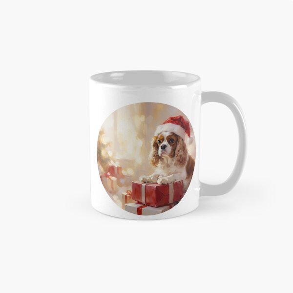 Aperçu de l'œuvre Cadeau de Noël Cavalier King Charles | Motif Cavalier festif créée et vendue par cr6zym1nd.