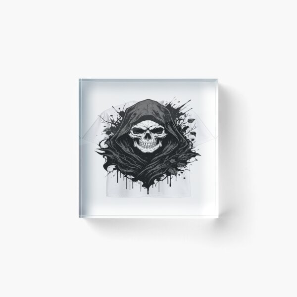 Item preview, Sudadera con capucha y estampado de calavera oscura | Diseño gótico urbano de primera calidad ? designed and sold by AdityaShop18.