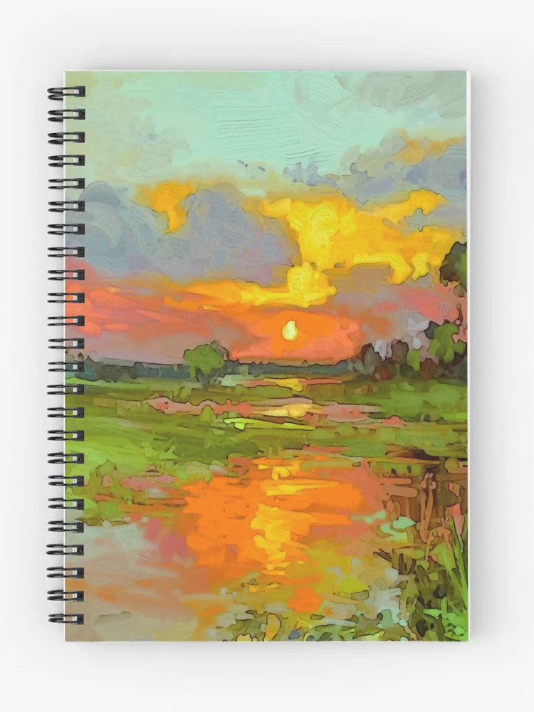 Thumbnail 1 of 3, Journal, Sunset Landscape designed and sold by ViaARTfactory.