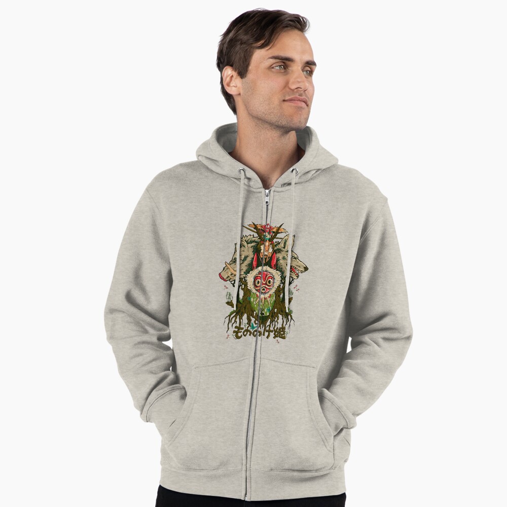 Vista previa del artículo con la obra «Sudadera con capucha y cremallera», diseñado y vendido por SpaceRadioer.