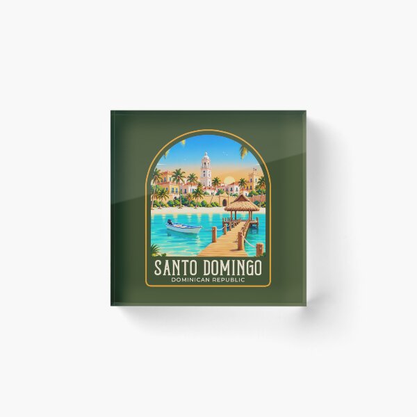 Item preview, Ilustración de viaje vintage de Santo Domingo designed and sold by HomeLivingCo.