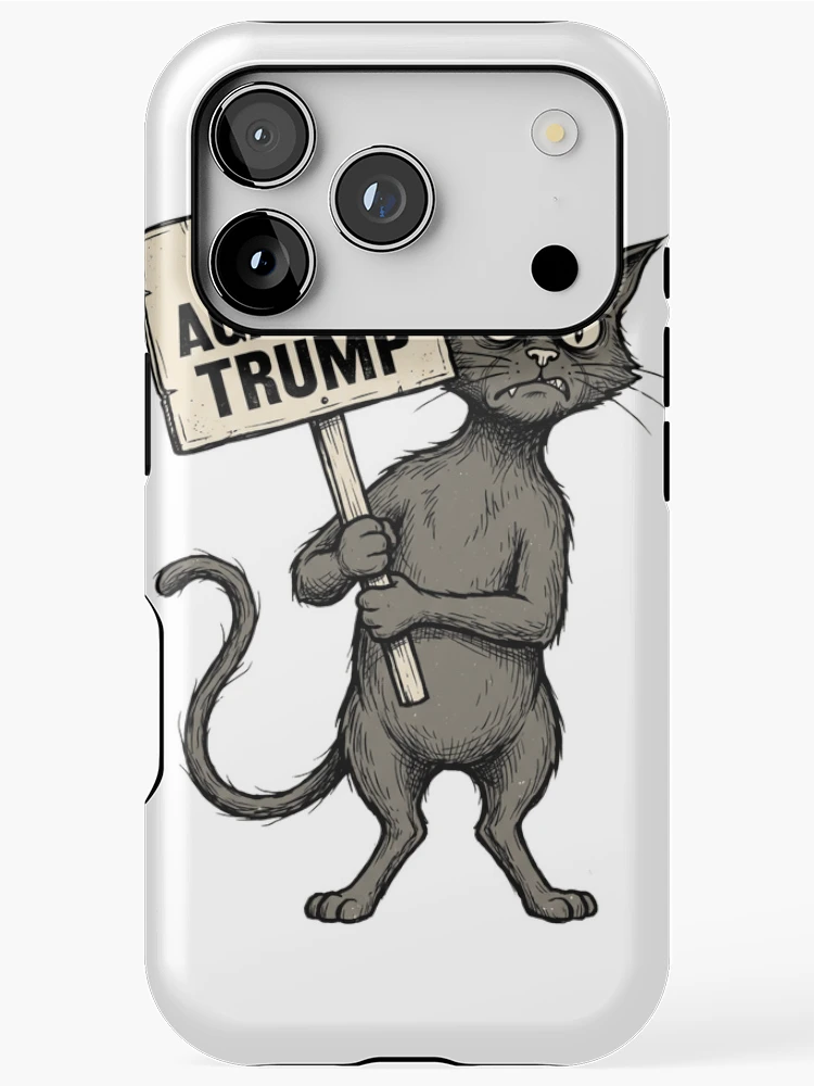 Thumbnail 1 of 4, iPhone Case, Cats Against Trump designed and sold by world+167.