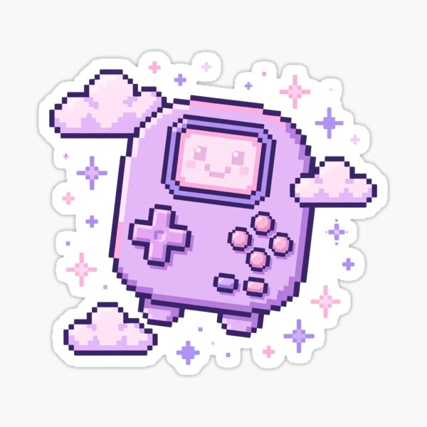 Artikelvorschau, Kawaii Pastell Handheld-Konsole Pixel Art entworfen und verkauft von Ebodega.