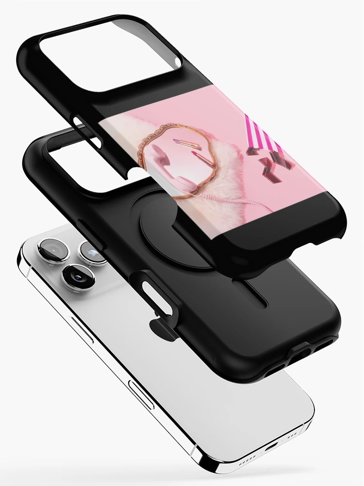 Aperçu 2 sur 4. Coque iPhone avec l'œuvre Maquillage rose créée et vendue par OmaElza.