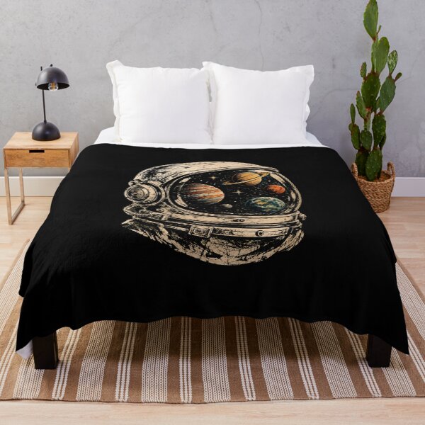 Item preview, Vintage Astronaut Helmet Planet Reflection designed and sold by DemureArtsy.