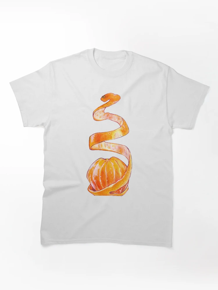 Imagen 1 de 7, Camiseta clásica con la obra piel de naranja, diseñada y vendida por lindepet.