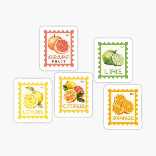 Aperçu de l'œuvre timbres d'agrumes créée et vendue par Schmebulock.