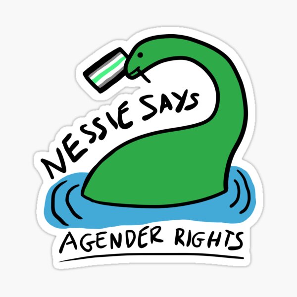 Aperçu de l'œuvre Nessie défend les droits des personnes non binaires créée et vendue par Galimimi.