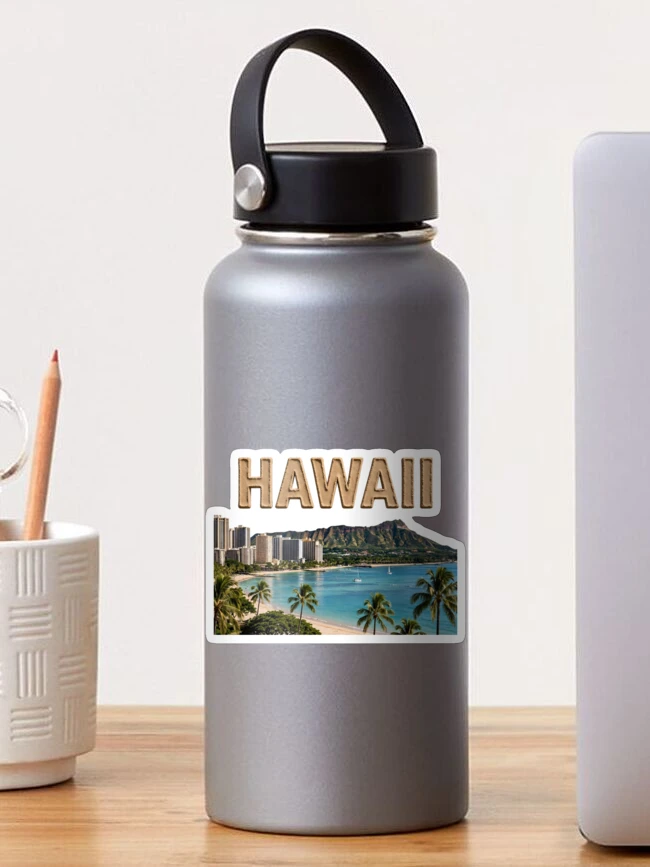 Thumbnail 1 of 3, Sticker, Hawaii City Funny designed and sold by YoutahShop⭐⭐⭐⭐⭐.