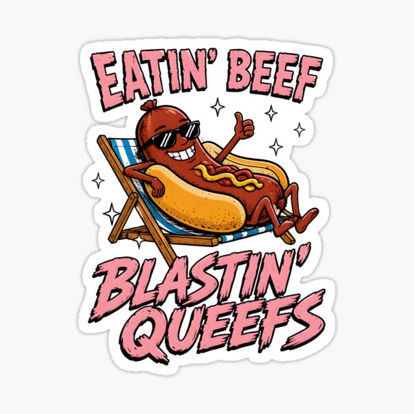 Aperçu de l'œuvre manger du bœuf, péter des pets vaginaux, humour de hot-dog drôle créée et vendue par SketchDrSketch.