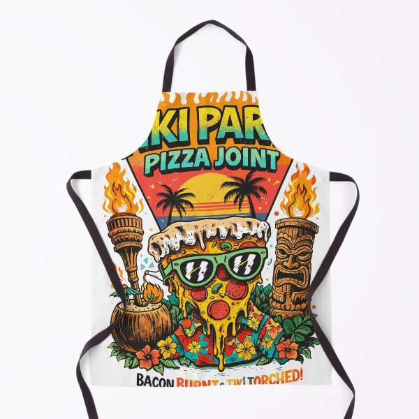 Item preview, Tiki Party Pizza Joint Torched Poster designed and sold by Matinez Pink.