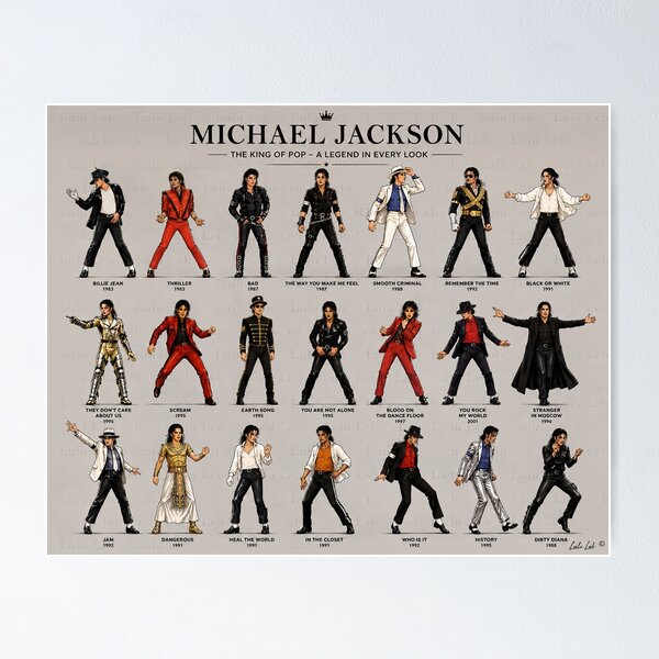 Artikelvorschau, Michael Jackson – Kollektion legendärer Looks entworfen und verkauft von LuluLeb.