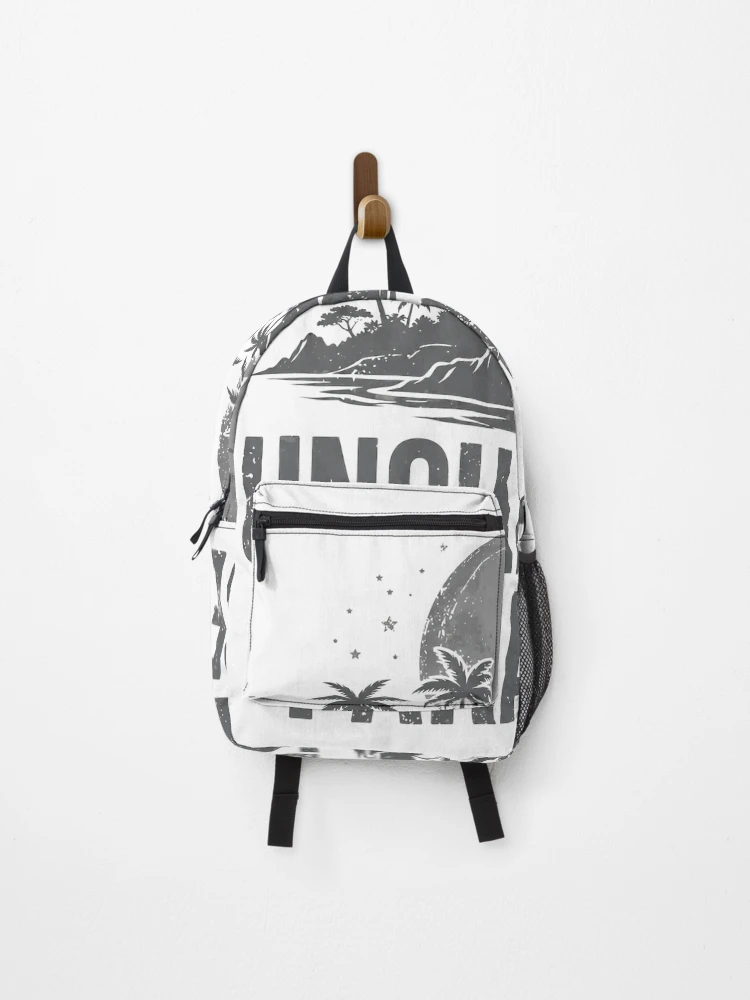 Thumbnail 1 of 3, Backpack, Uncharted Paradise - Mystical Island Moon Design designed and sold by Random❌Dude.