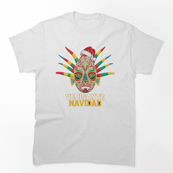 Aperçu de l'œuvre « Vejigante Navidad » T-shirt de Noël portoricain | T-shirt de vacances Boricua créée et vendue par BellaDiosa.
