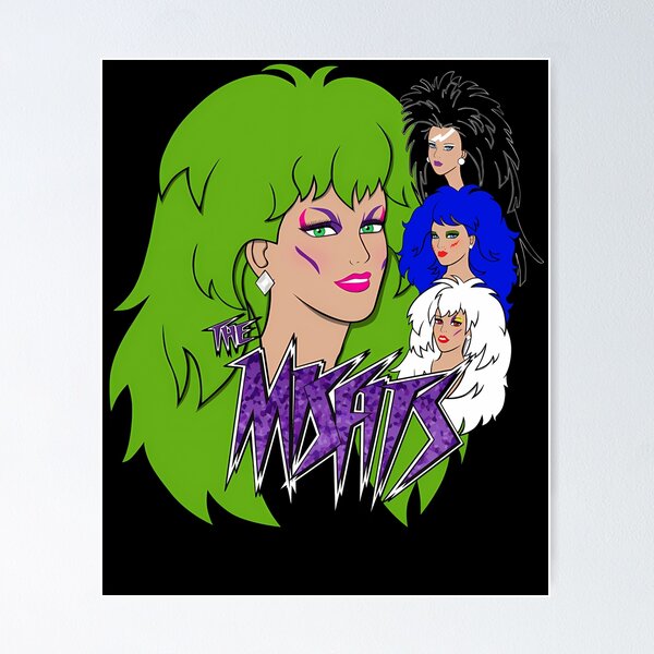 Item preview, Ilustración de dibujos animados de una cantante de pelo verde designed and sold by GeorMesa.
