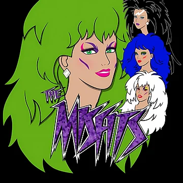 Vorschaubild zum Design Cartoon-Illustration eines Sängermädchens mit grünen Haaren von GeorMesa