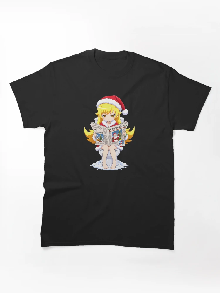 Aperçu 1 sur 7. T-shirt classique avec l'œuvre Shinobu Oshino Bakemonogatari Humour de Noël créée et vendue par mildaclairmo.