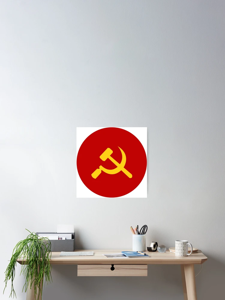 Thumbnail 2 of 3, Poster, Communist Circle Flag designed and sold by shitpostee.