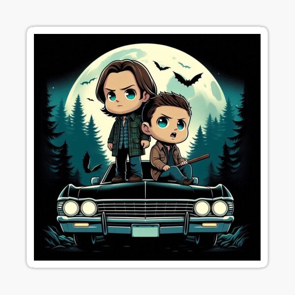 Aperçu de l'œuvre Sam et Dean Supernatural animé créée et vendue par CelinaH15.