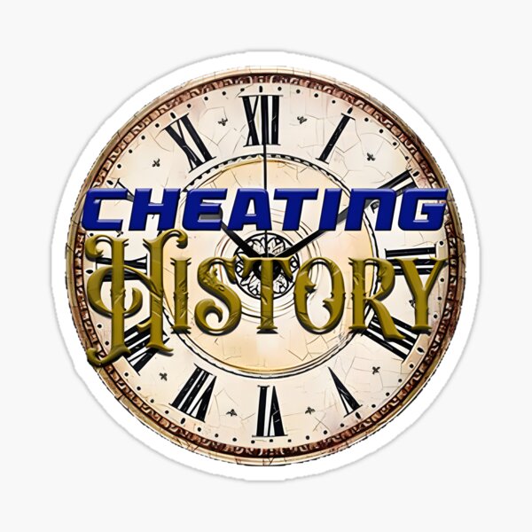 Artikelvorschau, Logo-Grafikdesign für Bekleidung und Accessoires zum Thema „Cheating History“ entworfen und verkauft von beefpants.