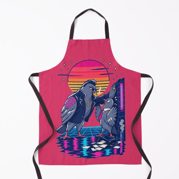 Item preview, Yakuza Pigeon Shakedown Synthwave Funny Retro Design designed and sold by KungPowUnicorn.