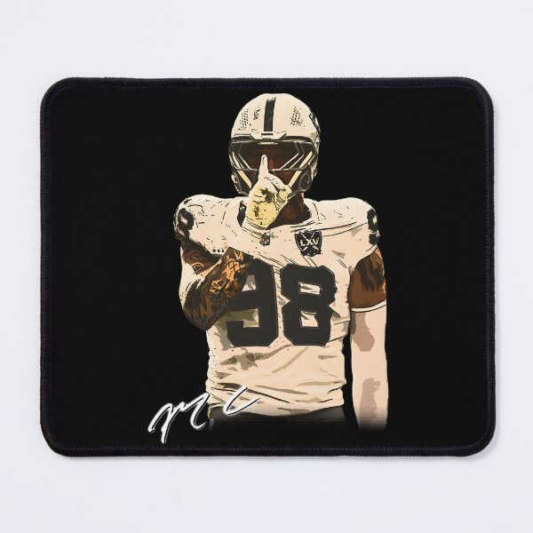 Item preview, Maxx Crosby The Condor Shh Celebration Signature Meme designed and sold by noahbrad.