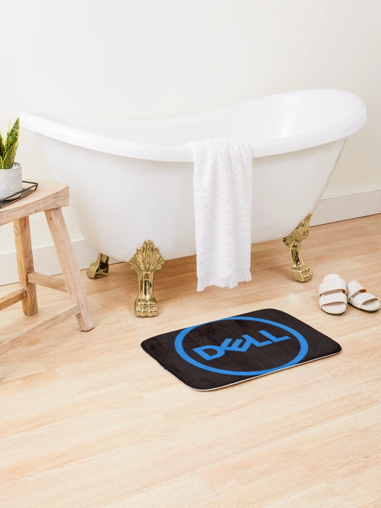 Thumbnail 2 of 6, Bath Mat, Blue Circle Technology designed and sold by kawanva-studio.