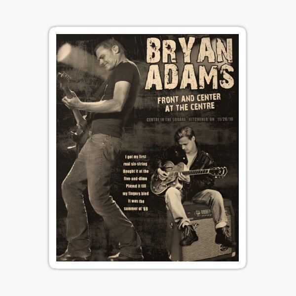 Aperçu de l'œuvre Concert rock vintage de Bryan Adams, été 69 créée et vendue par Vicky021.