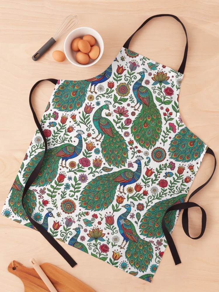 Thumbnail 1 of 6, Apron, PEACOCKS designed and sold by likbatonboot.
