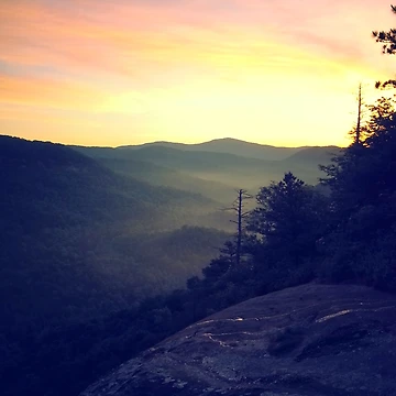 Artwork thumbnail, Sunrise in the Blue Ridge Mountains #2 by Christopher Guilkey Photography