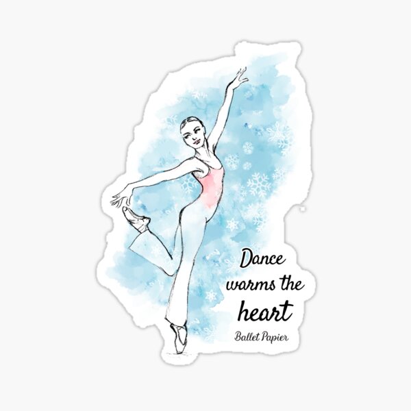 Aperçu de l'œuvre Dance warms the heart créée et vendue par Ballet Papier.