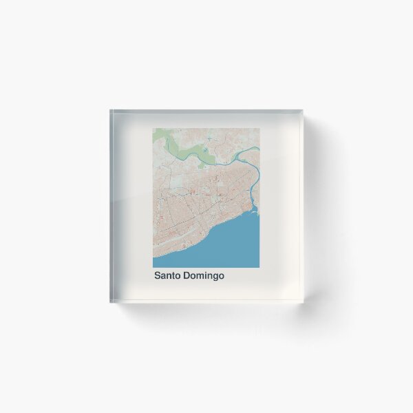 Item preview, Mapa minimalista de Santo Domingo designed and sold by MapsNerd.