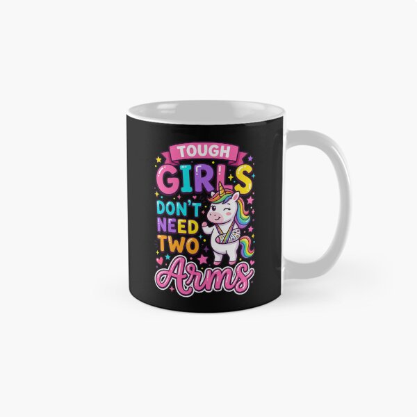 Item preview, Tough Girls Don't Need Two Arms Unicorn designed and sold by dudelinart.