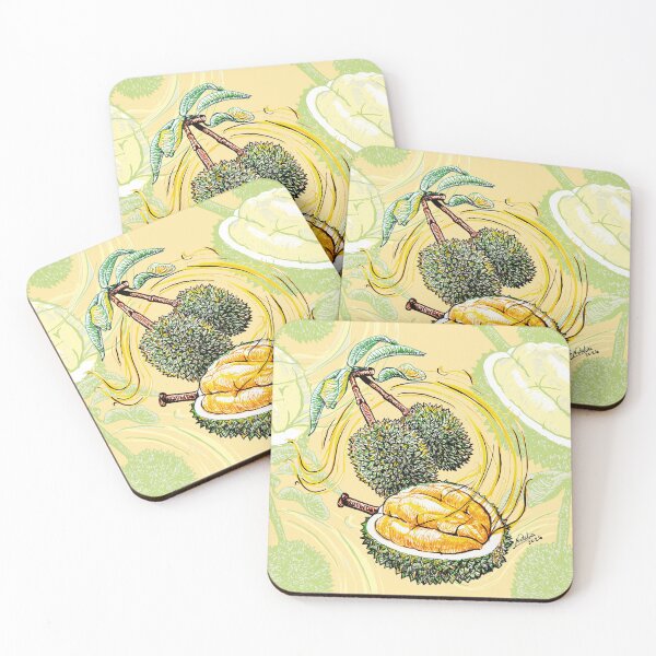 Item preview, Durian Happy Fruit Pattern designed and sold by Konopikyu.