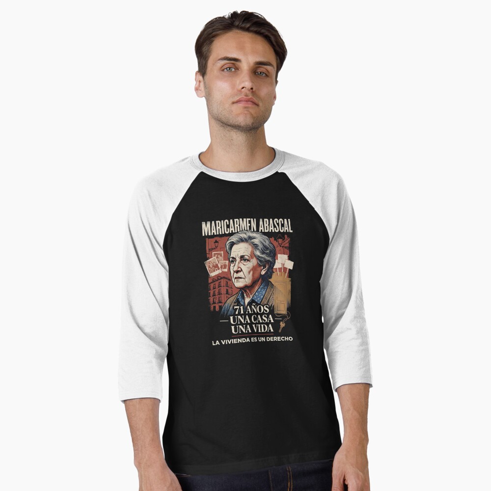 Aperçu de l'œuvre T-shirt baseball manches ¾ créée et vendue par Etch-art.
