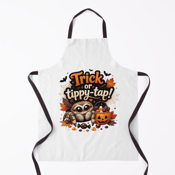 Item preview, Jumping Spider Halloween – Trick or Tippy-Tap – Cute Spider Halloween Humor designed and sold by CuteDesignables.