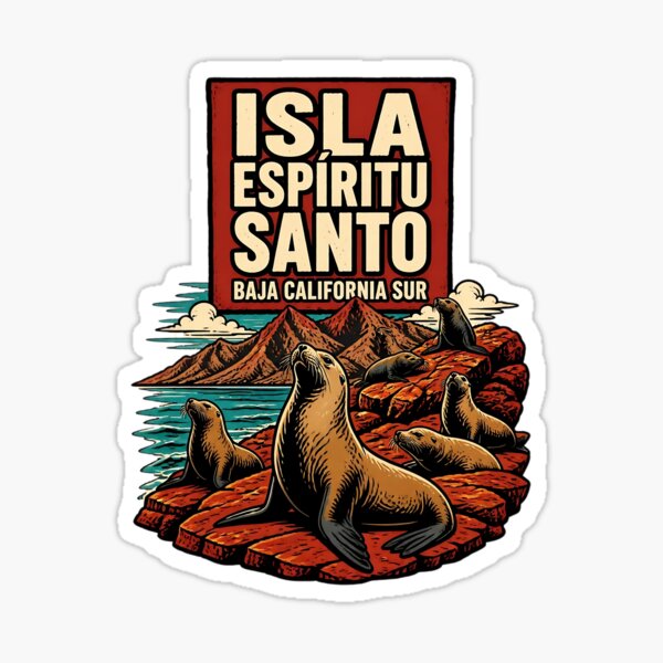 Item preview, Isla Espíritu Santo Baja California Sur Vintage Travel designed and sold by TravelersGems.