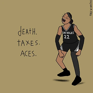 Artwork thumbnail, Death. Taxes. Aces. by w art shop