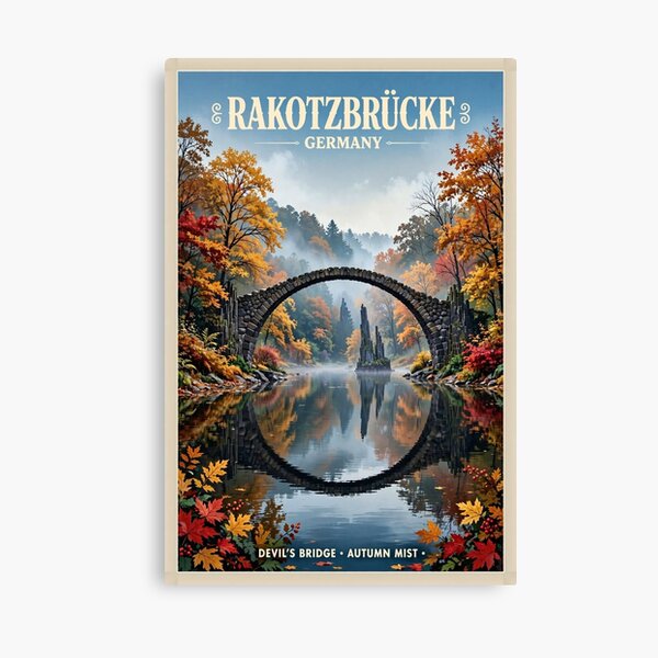 Artikelvorschau, Deutschland — Rakotzbrücke — Das Spiegelbild des Teufels entworfen und verkauft von DibujandoPorfa.