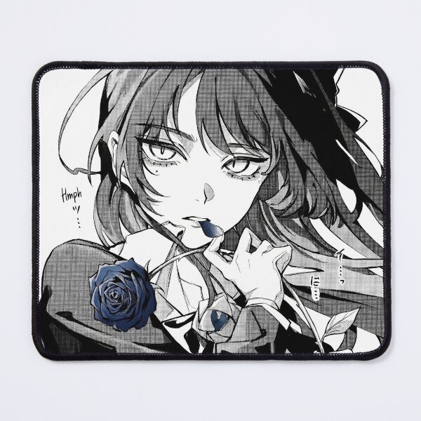 Aperçu de l'œuvre Ado Rose Portrait - Monochrome Utaite Fan Art créée et vendue par Oddloop42.