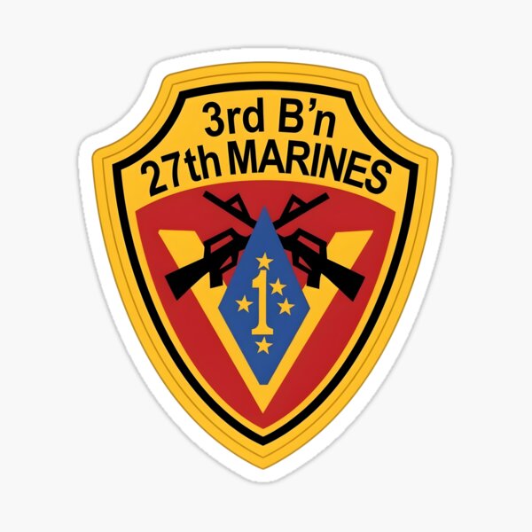 Item preview, Parche del 3er Batallón del 27º Regimiento de Infantería de Marina designed and sold by CharlieDesings.