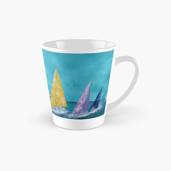 Item preview,  ´Sailing Bliss´ Colorful Regatta Sail Boats painting... designed and sold by Melissa Sadie Wright.