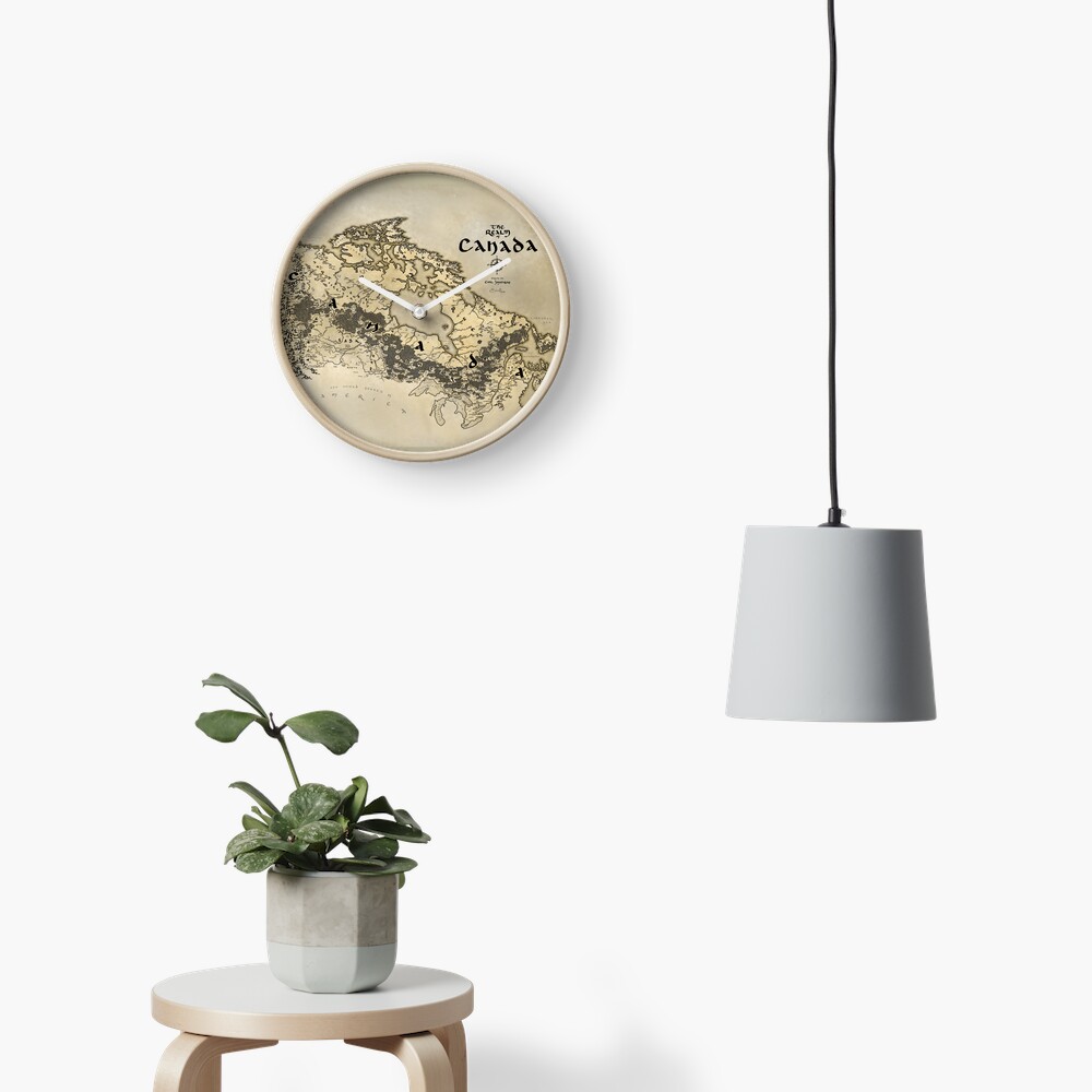 Item preview, Clock designed and sold by Realm of Maps.