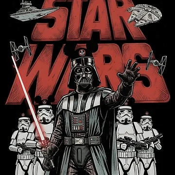 Artwork thumbnail, Dark Side Mouse Retro Space Mashup by SpaceRadioer