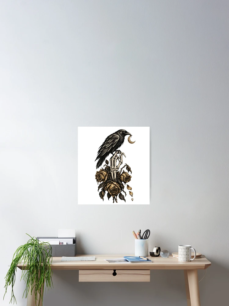 Thumbnail 2 of 3, Poster, Raven Bone Offering designed and sold by CleanLine Studio.