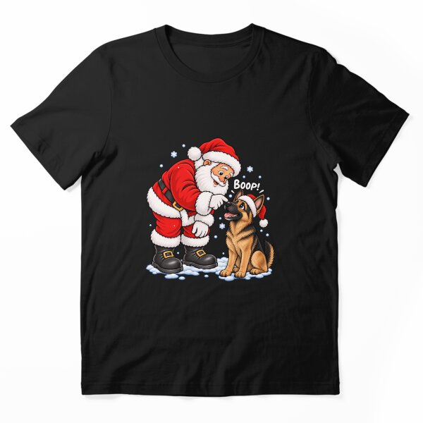 Item preview, Divertido perro pastor alemán Santa Boop Feliz Navidad Mamá Papá designed and sold by rafaeltto.