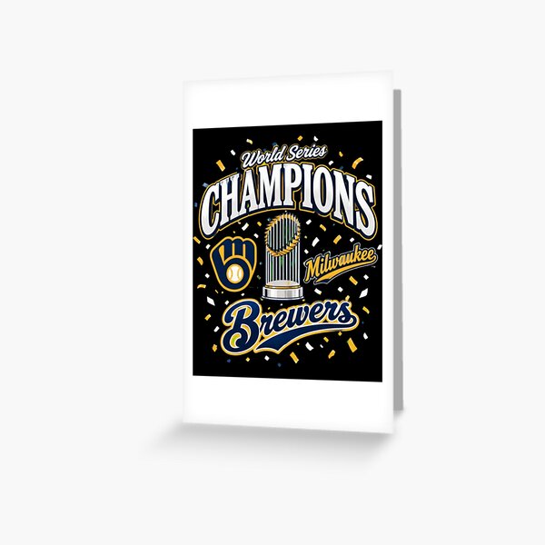 Item preview, Trofeo de campeones de la Serie Mundial de los Milwaukee Brewers de béisbol designed and sold by uimjerunok.