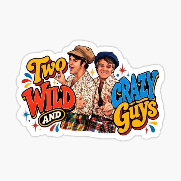 Aperçu de l'œuvre Deux gars complètement déjantés - Vintage SNL créée et vendue par darklordpug.