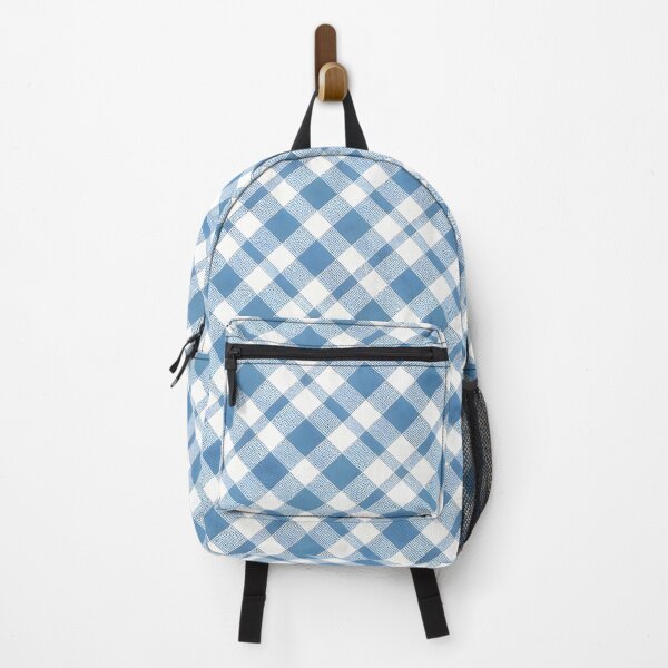Item preview, Blue and White Gingham Plaid Pattern designed and sold by Sybille-Yates.
