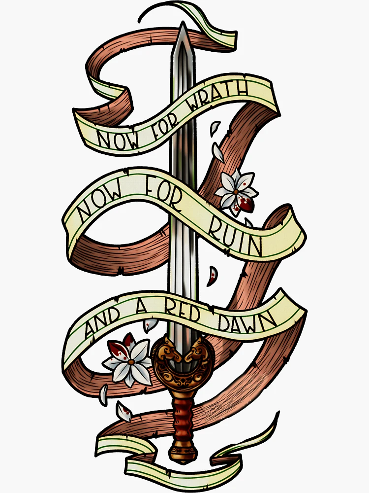 Imagen 3 de 3, Pegatina con la obra Ahora llega la ira, diseñada y vendida por AgathaMays.